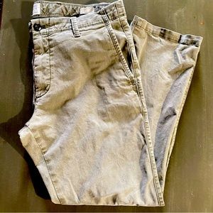 Gap Mens chino Pants, Slim, Mid Rise, Grey, Formal, Confort, Size 34*32, Cotton